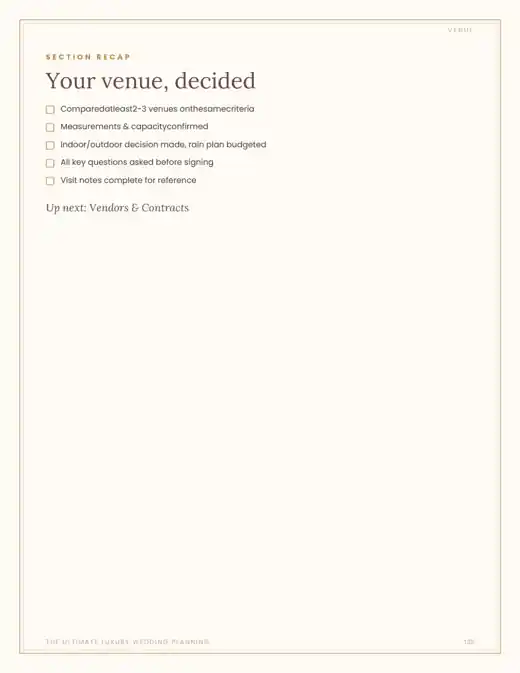 Wedding Planner vendor organization page