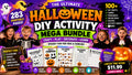 The Ultimate Halloween DIY Activity Mega Bundle | 283 Printable Pages for Kids | Crafts, Games, Coloring, STEM, Classroom & Homeschool PDF