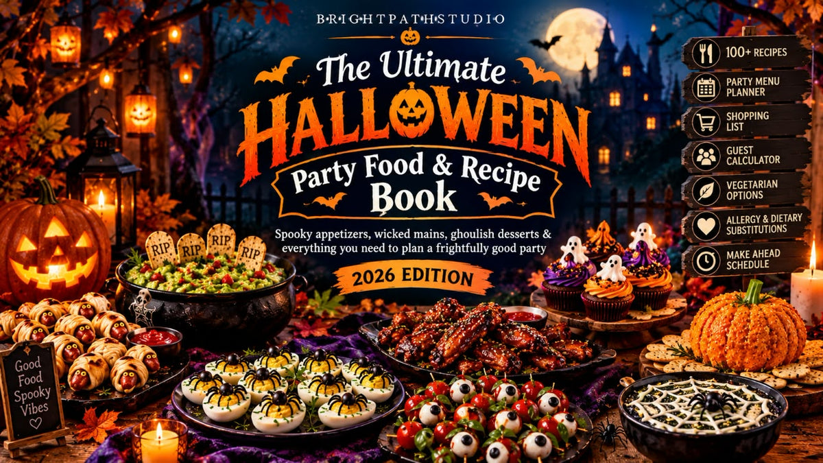 Halloween Party Food & Recipe Book 2026 🎃 | 98 Spooky Recipes + Party Planner