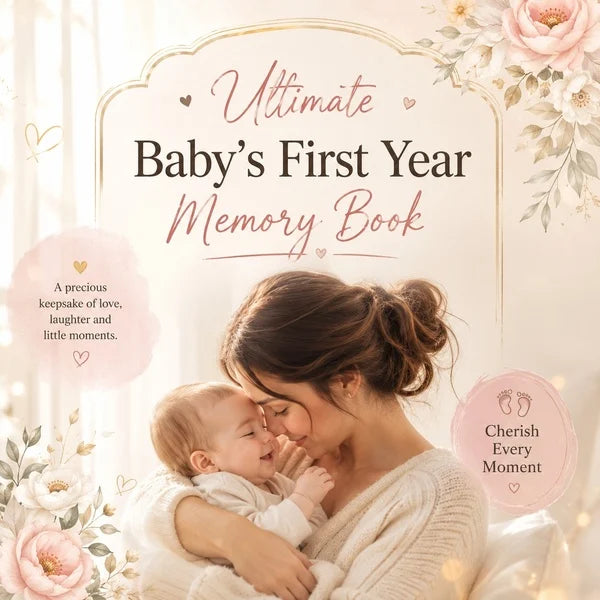 Ultimate Baby's First Year Memory Book | Keepsake Journal for New Parents | Baby Milestone & Memory Book PDF