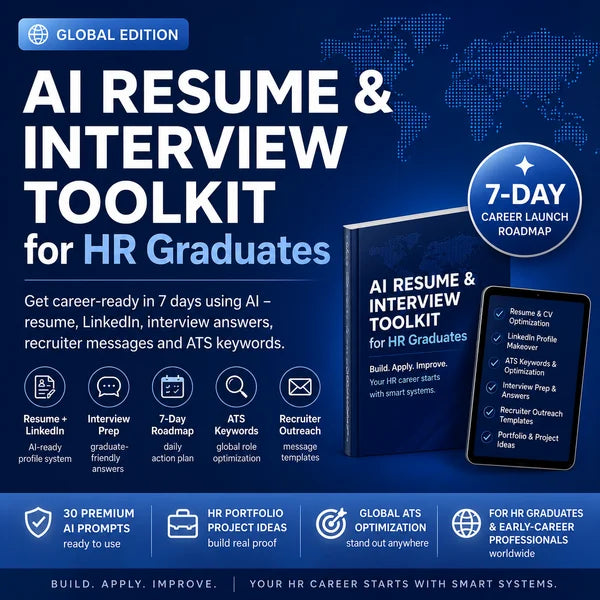 Get job ready direction with AI Resume & Interview Toolkit for HR Graduates